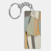 Abstrakte Komposition mit verdeckten Farben Schlüsselanhänger (Vorderseite links)