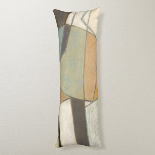 Abstrakte Komposition mit verdeckten Farben Seitenschläferkissen (Rückseite (Vertikal))