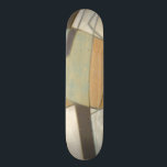 Abstrakte Komposition mit verdeckten Farben Skateboard<br><div class="desc">Die gedämpften Farben dieser Komposition aus Norman Wyatt reichen zurück zu abstrakten Werken von Piet Mondrian. Während die verwendeten Farben abgeschwächt sind,  sprechen die Farben zusammen laut und lenken die Aufmerksamkeit auf das Stück. Kaufen Sie Ihre Kopie noch heute!</div>