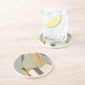 Abstrakte Komposition mit verdeckten Farben Untersetzer (Seite)