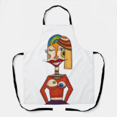 Abstrakte Komposition, moderne Kunst Schürze (Vorderseite)