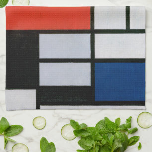 Abstrakte Komposition von Piet Mondrian Geschirrtuch