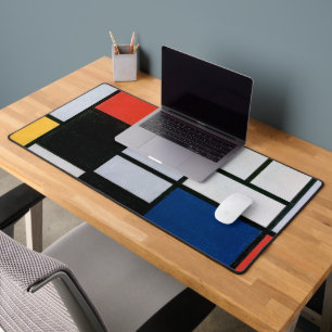 Abstrakte Komposition von Piet Mondrian Schreibtischunterlage
