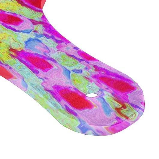 Abstrakte Kone-Blume mit mehrfarbigem Regenbogen Schneidebrett (Ecke)