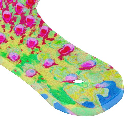 Abstrakte Kone-Blume mit mehrfarbigem Regenbogen Schneidebrett (Ecke)