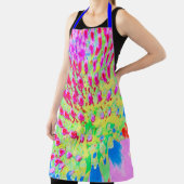 Abstrakte Kone-Blume mit mehrfarbigem Regenbogen Schürze (InSitu)