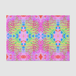 Abstrakte Kone-Blume mit mehrfarbigem Regenbogen Seidenpapier