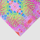 Abstrakte Kone-Blume mit mehrfarbigem Regenbogen Seidenpapier (Ausschnitt)