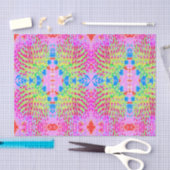 Abstrakte Kone-Blume mit mehrfarbigem Regenbogen Seidenpapier (Handwerk)