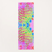 Abstrakte Kone-Blume mit mehrfarbigem Regenbogen Yogamatte (Vorderseite)