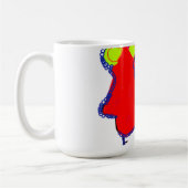 Abstrakte königliche Kunst Kaffeetasse (Links)