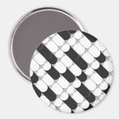 Abstrakte Konstruktion (Fliesen) Magnet (Vorderseite/Rückseite)