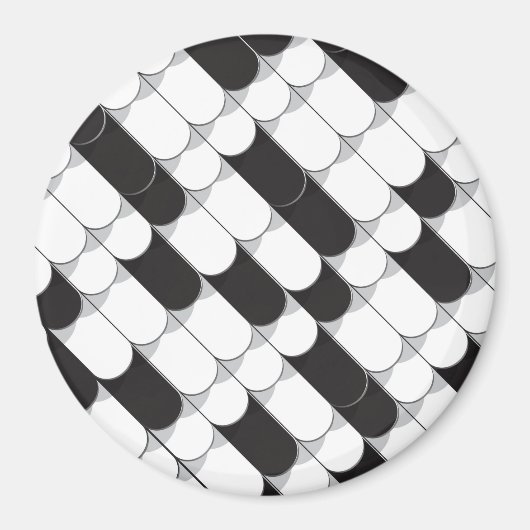 Abstrakte Konstruktion (Fliesen) Magnet (Vorne)