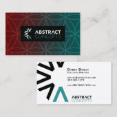 abstrakte Konzepte der Visitenkarten Visitenkarte (Vorne/Hinten)