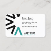 abstrakte Konzepte der Visitenkarten Visitenkarte (Rückseite)