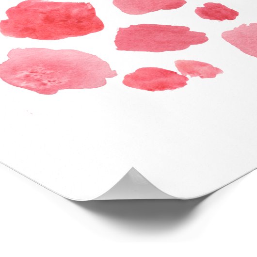 Abstrakte Koralle Poster (Ecke)