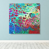 Abstrakte Korallenriff-Malerei Leinwanddruck (Insitu (Holzboden))