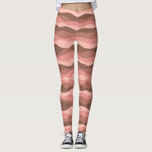 Abstrakte Korallenwellen Leggings