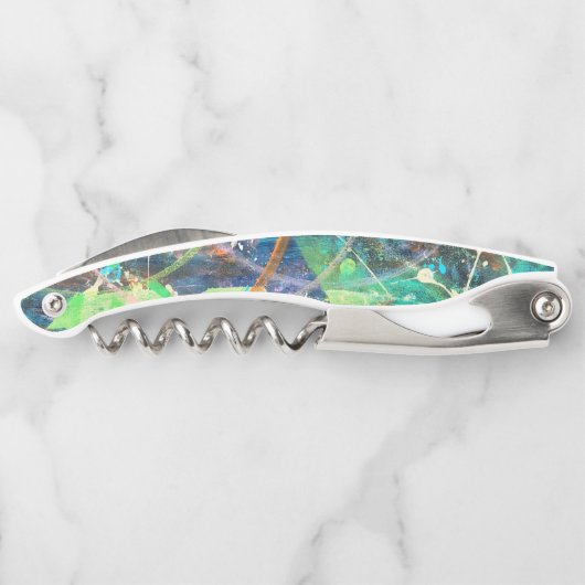 Abstrakte Korkenschraube Kellnermesser (Rückseite)