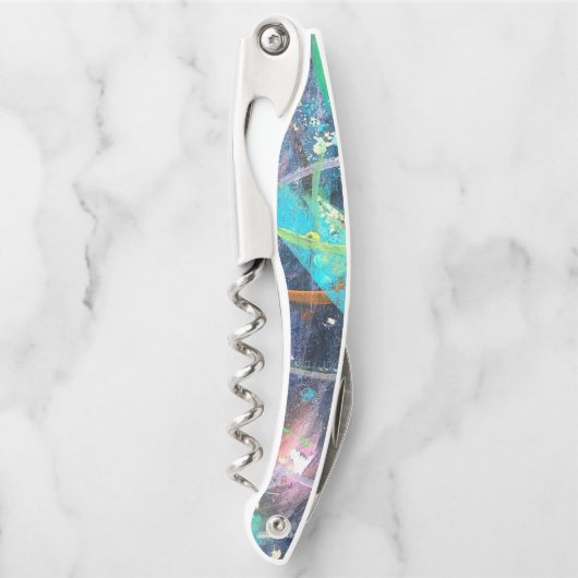 Abstrakte Korkenschraube Kellnermesser (Vorderseite)