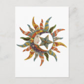 ABSTRAKTE KOSMIK POSTKARTE (Vorderseite)