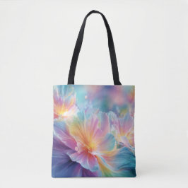 Abstrakte kosmische Blumexplosion in Pastell Tasche