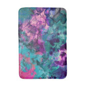 Abstrakte kosmische Farblackierung in Inky Badematte (Vorderseite Vertikal)