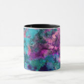 Abstrakte kosmische Farblackierung in Inky Tasse (Zentrum)