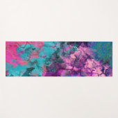 Abstrakte kosmische Farblackierung in Inky Yogamatte