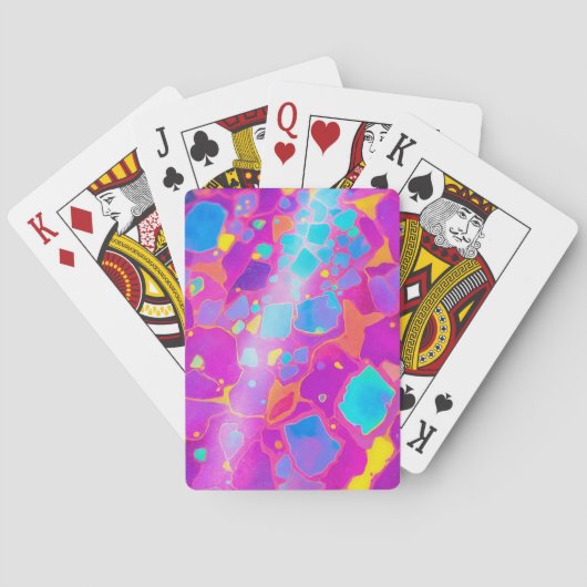 Abstrakte kosmische Moderne Spielkarten (Rückseite)