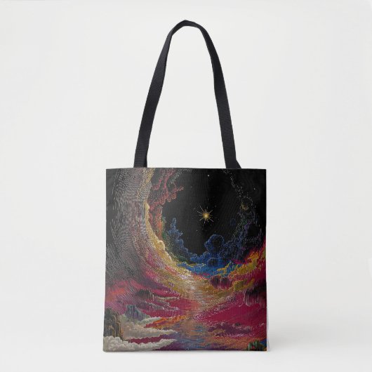 Abstrakte Kosmische Nacht-Tasche Tasche (Vorderseite)