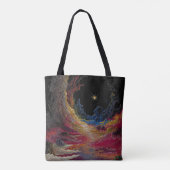 Abstrakte Kosmische Nacht-Tasche Tasche (Rückseite)