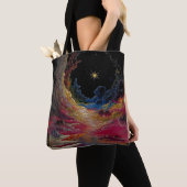 Abstrakte Kosmische Nacht-Tasche Tasche (Von Nahem)
