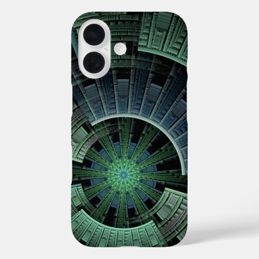 Abstrakte kosmische Pod-Geometrie Case-Mate iPhone Hülle (Rückseite)