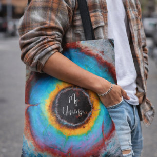 Abstrakte Kosmische Regenbogen-Kunst für jeden Tag Tasche