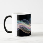 Abstrakte kosmische Welle Galaxie Verwandlungstasse (Links)