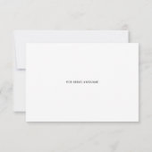 Abstrakte Kraft Pinselstriche dank Karte (Rückseite)