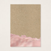 Abstrakte Kraft-Rose-Gold-Earring-Display-Cards (Rückseite)