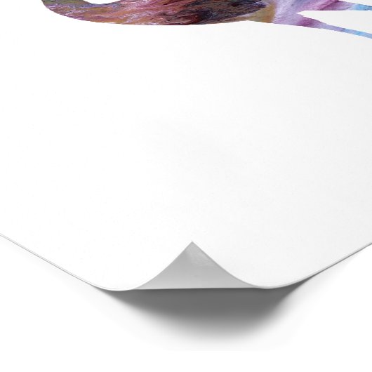 Abstrakte Krane-Silhouette. Poster (Ecke)