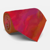 Abstrakte Krawatte cgi - Orange/Rot (Gerollt)