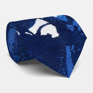 Abstrakte Krawatte "Deep Waters #4"