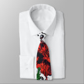 Abstrakte Krawatte der Blumen Männer Silber (Gebunden)