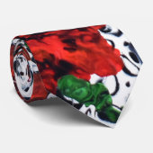 Abstrakte Krawatte der Blumen Männer Silber (Gerollt)