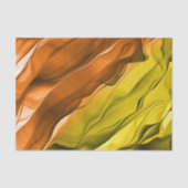 Abstrakte Krawatte Färben orangefarbene Gelbfahrze Seidenpapier (Vorderseite)