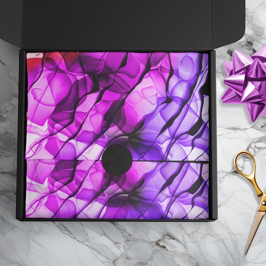 Abstrakte Krawatte mehrrosa Färben Seidenpapier