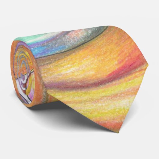 Abstrakte Krawatte, modernes Design Krawatte (Gerollt)