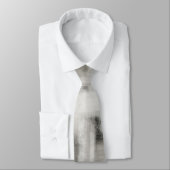 Abstrakte Krawatte neutrales Grauweiß aus der Male (Gebunden)