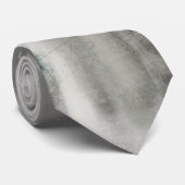 Abstrakte Krawatte neutrales Grauweiß aus der Male (Gerollt)