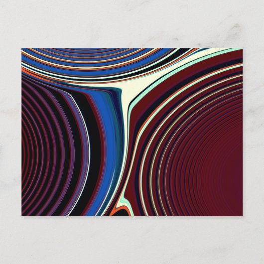 Abstrakte Kreation Postkarte (Vorderseite)