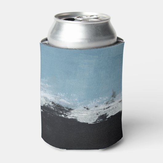 Abstrakte, kreative, handbemalte Landschaft. Dosenkühler (Kanne Vorderseite)